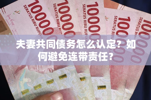 北京夫妻共同债务怎么认定？如何避免连带责任？