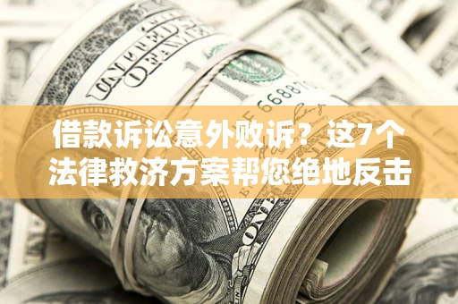 北京借款诉讼意外败诉？这7个法律救济方案帮您绝地反击！