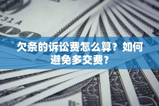 北京欠条的诉讼费怎么算？如何避免多交费？
